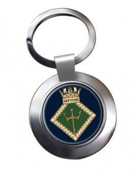 HMS Neptune (Royal Navy) Chrome Key Ring