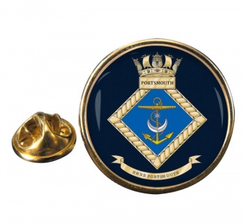 HMNB Portsmouth (Royal Navy) Round Pin Badge