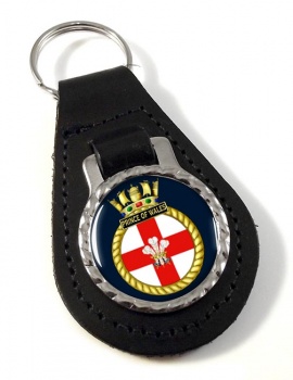 HMS Prince of Wales (Royal Navy) Leather Key Fob