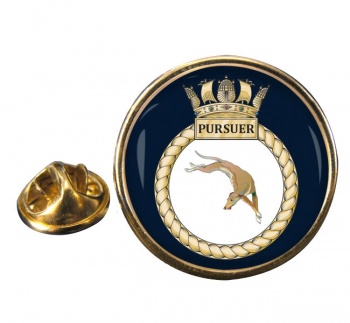 HMS Pursuer (Royal Navy) Round Pin Badge