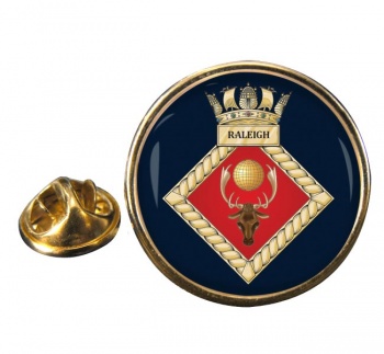 HMS Raleigh (Royal Navy) Round Pin Badge