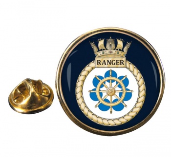 HMS Ranger (Royal Navy) Round Pin Badge