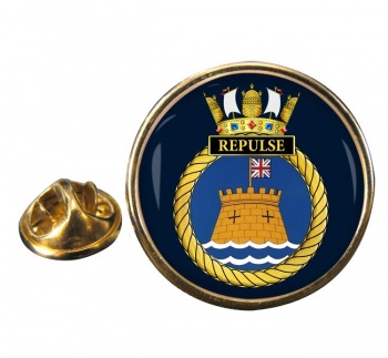 HMS Repulse (Royal Navy) Round Pin Badge