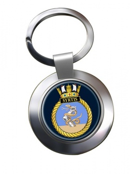 HMS Syrtis (Royal Navy) Chrome Key Ring