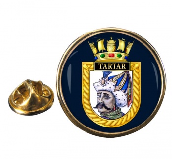 HMS Tartar (Royal Navy) Round Pin Badge