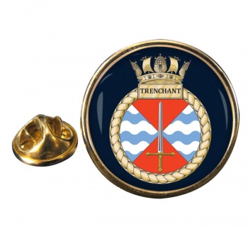 HMS Trenchant (Royal Navy) Round Pin Badge