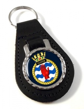 HMS Ulster (Royal Navy) Leather Key Fob