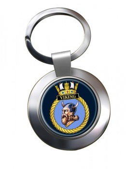 HMS Viking (Royal Navy) Chrome Key Ring