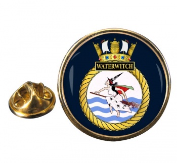 HMS Waterwitch (Royal Navy) Round Pin Badge