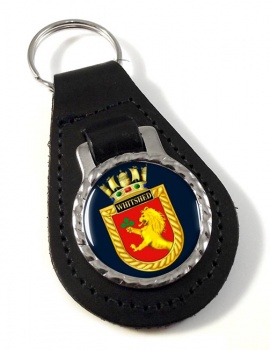 HMS Whitshed (Royal Navy) Leather Key Fob