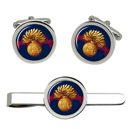 Honourable Artillery Company (HAC), British Army Cufflinks and Tie Clip Set