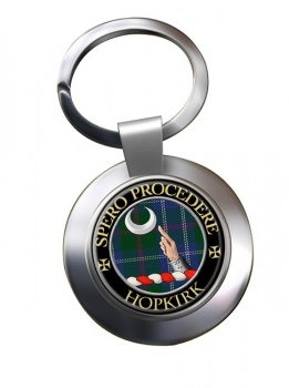 Hopkirk Scottish Clan Chrome Key Ring