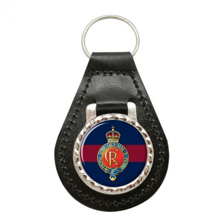 Household Cavalry, British Army CR Leather Key Fob
