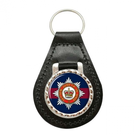 Household Division, British Army ER Leather Key Fob