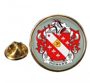 Howard Coat of Arms Round Pin Badge