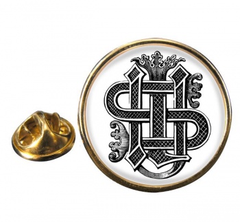 Christogram Entwined Round Pin Badge