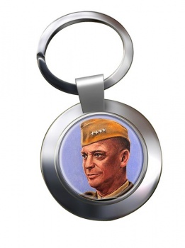 General Eisenhower Chrome Key Ring