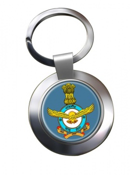 Indian Air Force Chrome Key Ring
