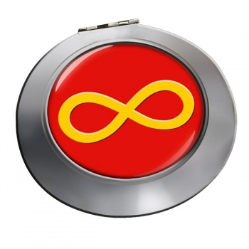 Infinity Symbol Yellow Chrome Mirror