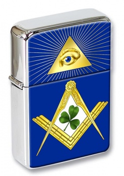 Irish Masons Masonic Flip Top Lighter