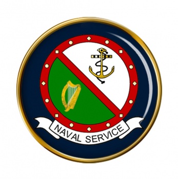 Irish Naval Service Round Pin Badge