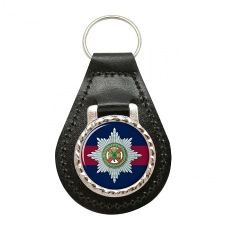 Irish Guards, British Army ER Leather Key Fob