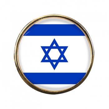 Israel Round Pin Badge