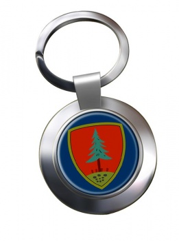 Brigata Meccanizata Pinerolo (Italian Army) Chrome Key Ring