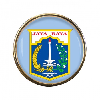 Jakarta (Indonesia) Round Pin Badge