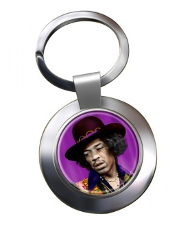 Jimi Hendrix Chrome Key Ring