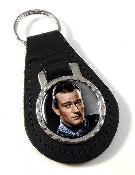 John Wayne Leather Key Fob