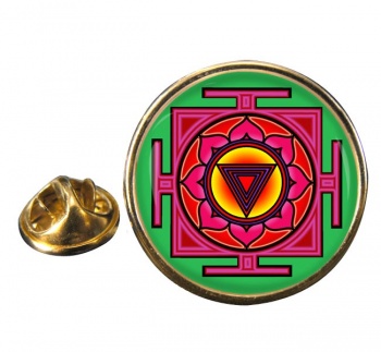 Kali Yantra Round Pin Badge