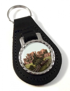 Kenilworth Castle Warwickshire Leather Key Fob