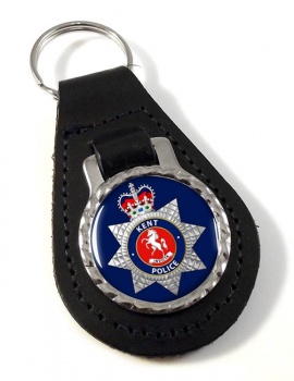 Kent Police Leather Key Fob