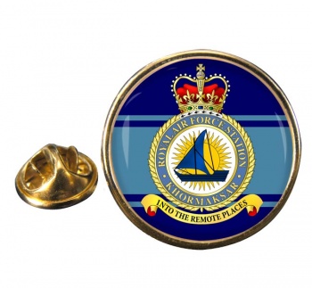 RAF Station Khormaksar Round Pin Badge