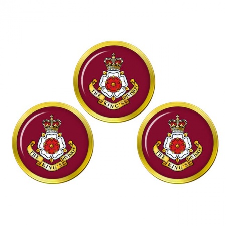 King's Division, British Army, ER Golf Ball Markers