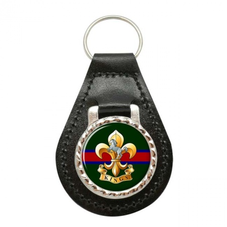 King's Regiment, British Army Leather Key Fob