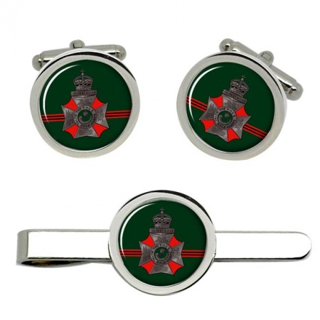 King's Royal Rifle Corps, British Army Cufflinks and Tie Clip Set