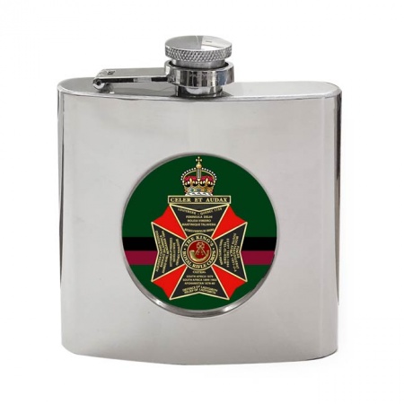 King's Royal Rifle Corps, British Army colour Hip Flask