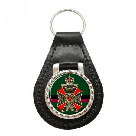 King's Royal Rifle Corps, British Army colour Leather Key Fob