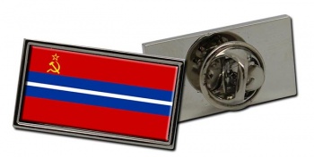 Kirghiz Soviet Flag Pin Badge