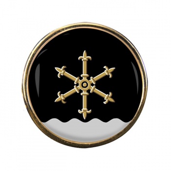 Kouvola Round Pin Badge