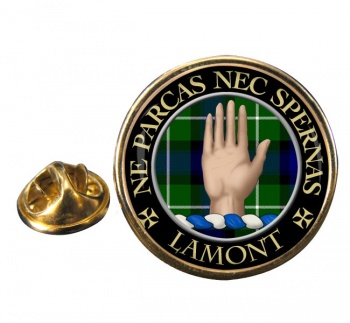 Lamont Scottish Clan Round Pin Badge