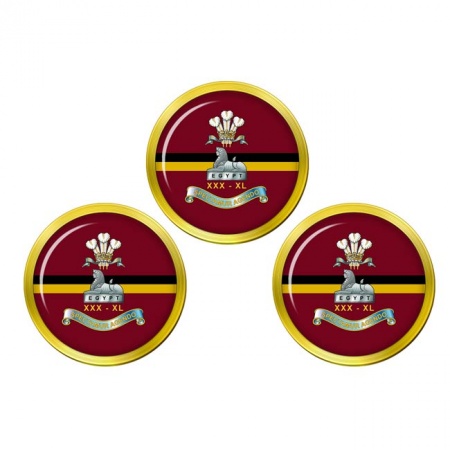Lancashire Regiment, British Army ER Golf Ball Markers