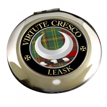 Leask Scottish Clan Chrome Mirror