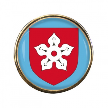 Leicester (England) Round Pin Badge