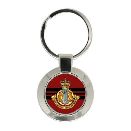 Leicestershire and Derbyshire Yeomanry, British Army ER Key Ring