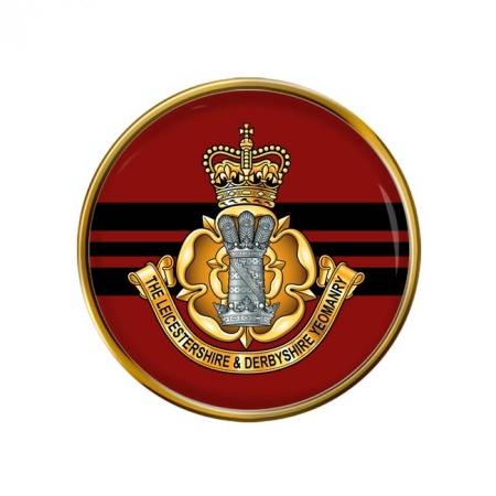 Leicestershire and Derbyshire Yeomanry, British Army ER Pin Badge