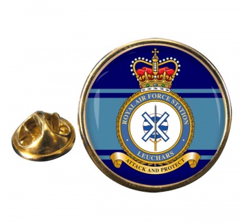 RAF Station Leuchars Round Pin Badge