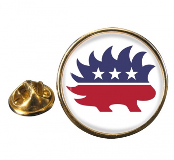Libertarian Party Round Pin Badge